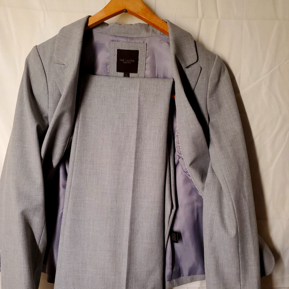 The Limited womens dress pants suit, size 0 grey